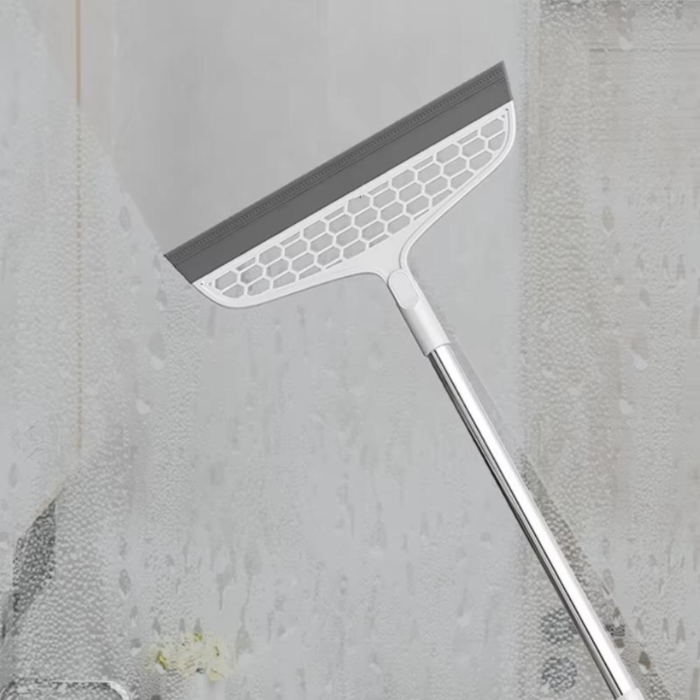 

2Pcs Rotatable Silicone Magic Broom Hanging Sweeping Water Artifact Floor Scraper Bathroom 2Pcs