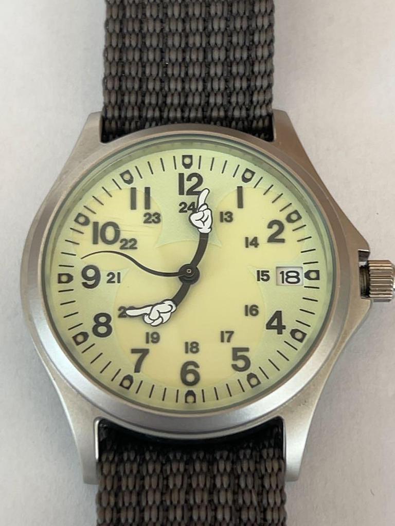 [USED] Seiko Alba Military Walt Disney Mickey Mouse Watch