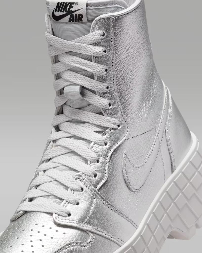 FJ5737-002 Nike Air Jordan 1 Brooklyn Metallic Silver (Women's)
