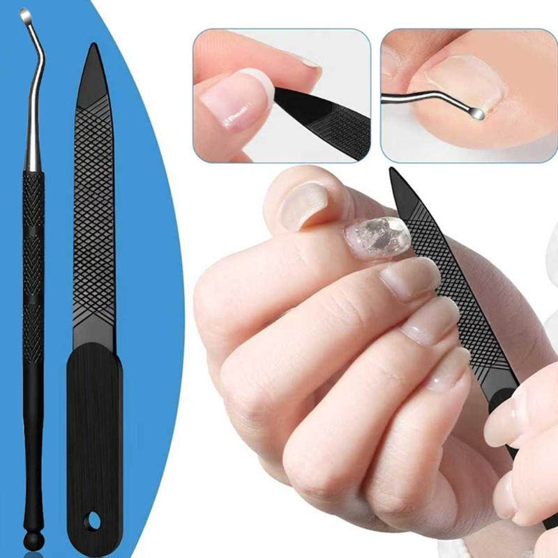 Xiaomi 9pcs Professional Stainless Steel Pedicure Set for Home Foot Care Thick Ingrown Nails. Includes Foot Scraper File Cuticle Nipper