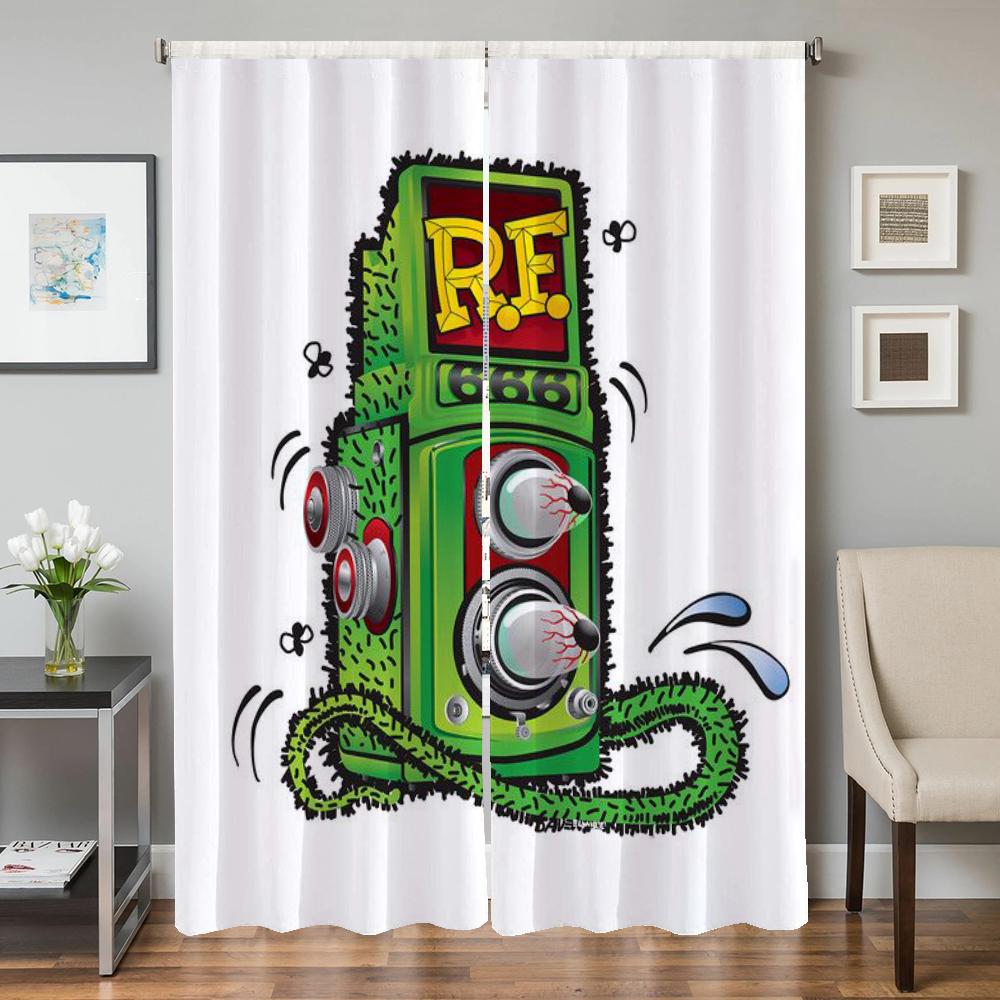 Fönster Köksgardiner för Vardagsrum 2 Delar Mörkläggningsgardiner Dörrgardin R-råtta F-fink Avskärmning Sovrumsdekoration Skugga