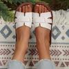 White Flat Slippers for Women Open Heel Sandals Beach Shoes Casual Women Shoes Suitable for Indoor and Outdoor Wear Slides Women