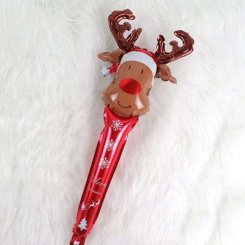 Banquet Supplies Cane Candy Foil Balloons Inflatable Stick Christmas Decoration Christmas Ornaments