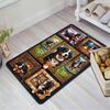 Bernese Mountain Dog Adventures Pattern Rug Floor Mat for Living Room or Bedroom Soft and Comfortable Carpet a Gift for Birthday and Holiday.