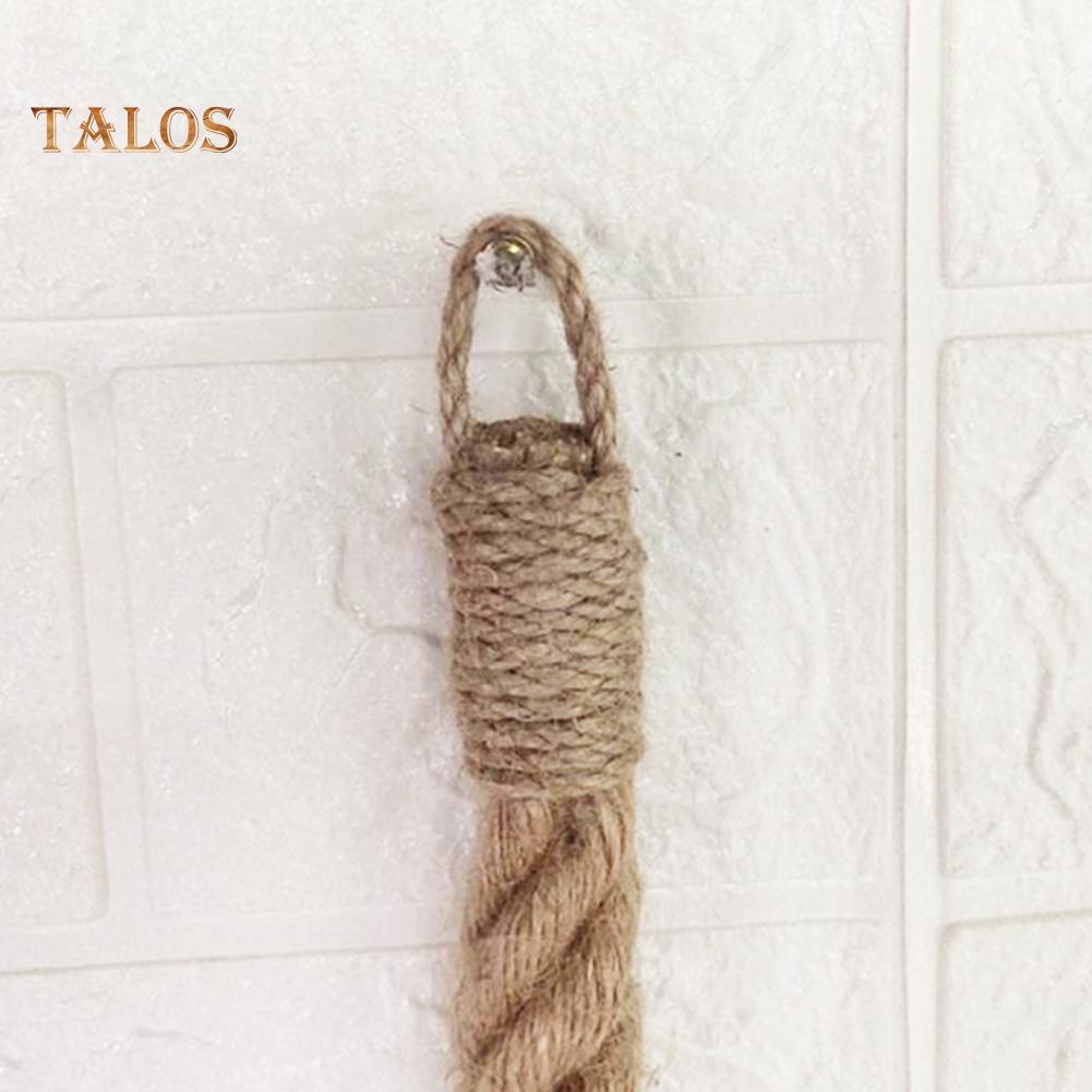 TB Vintage Style Woven Hanging Rope Toilet Paper Roll Holder Decor