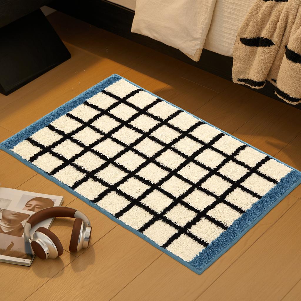 Maillard Zhongguge Bathroom Floor Mat Strong Absorbent Long Non-slip Mat Bathroom Floor Mat Bedroom Bedside Blanket Flocking