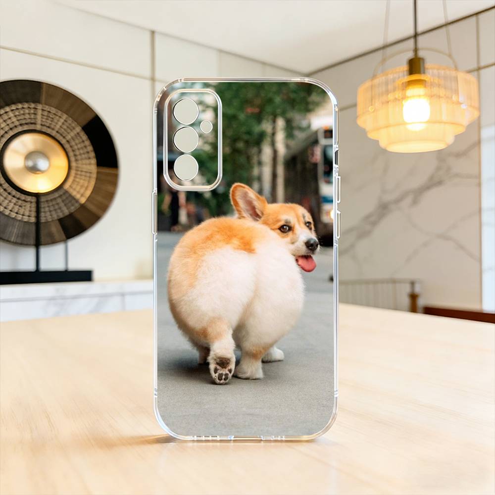 

corgi Lovely Phone Case Transparent Silicone Soft For SamsungA10,12,20,21S,30,31,40,50,51,52,70,71 Samsung a50 30s 50s