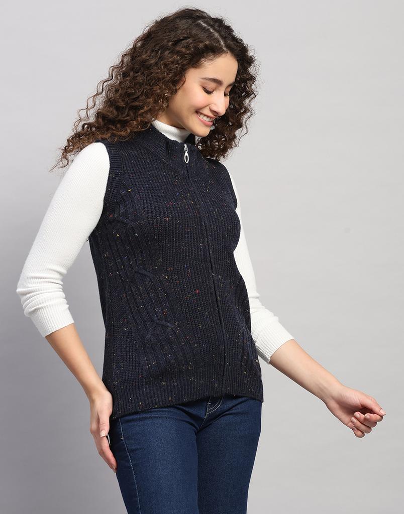 Monte Carlo Women's T Neck Sleeveless Cardigan