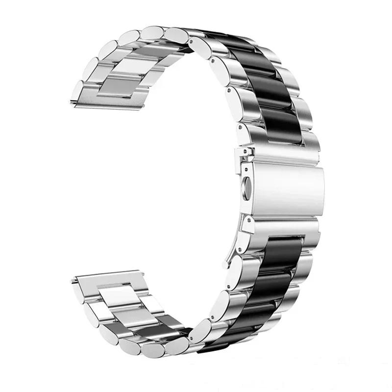 Metal Stainless Steel Band For Samsung Galaxy Watch 7/FE/6/5 pro/4/Classic 20mm 22mm Bracelet Amazfit GTS-GTR-4-3-2e-mini Strap