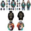 Vibrant Skull Print Digital Pullover Hoodie For Men Comfortable Loose Fit