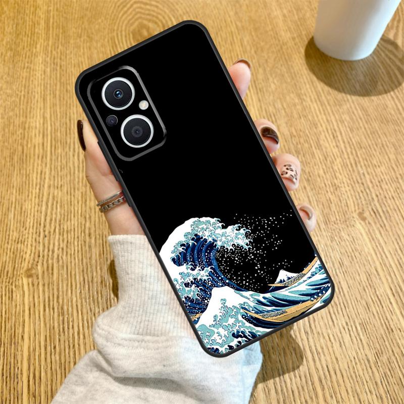 The Great Wave off Kanagawa Funda For OPPO Reno 7 8 Lite 14 F 13F 12F 11F 13 12 11 10 Pro OPPO Find X9 X8 X6 X5 Pro Case