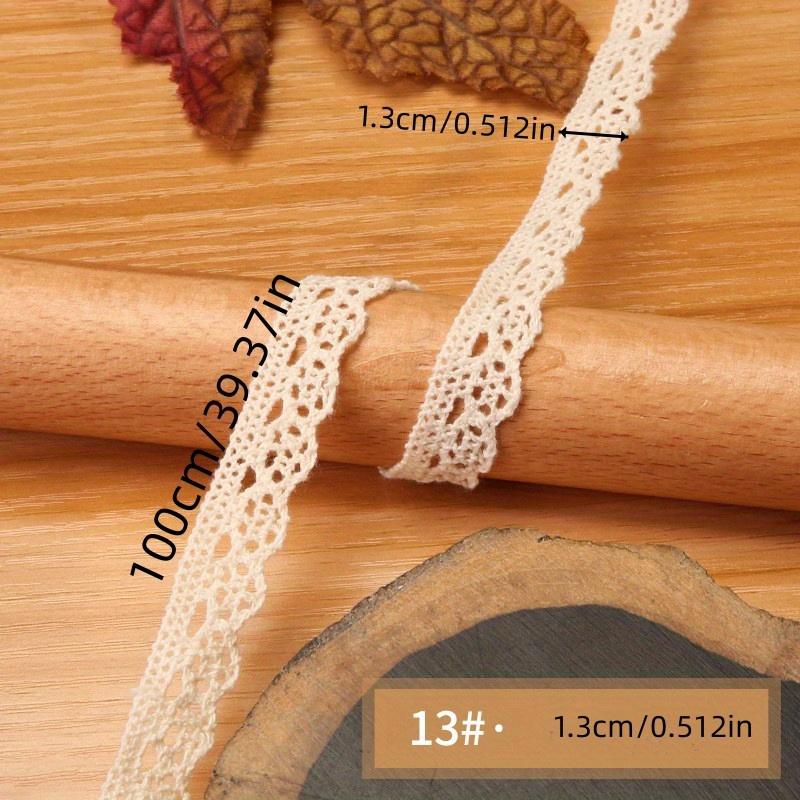 

1 шт. Полая кружевная лента, однотонная хлопковая отделка в винтажном стиле для свадебного декора, DIY швейные поделки 1pc