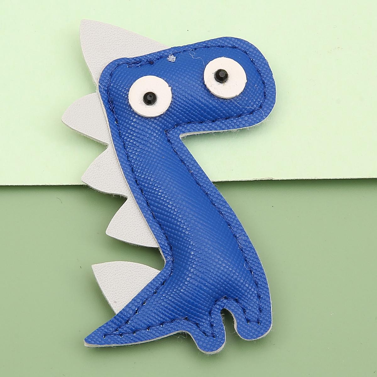 

81 мм подвеска-подвеска с динозавром ручной работы из искусственной кожи для DIY брелок для сумок, подвеска для рукоделия 81x60mm 1pc/bag