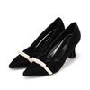 Women S 7cm lambSkin caSual Suit pumpS Bbh705bk