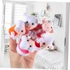 Milisten Wolf and Lambs Finger Puppets Soft Durable Hand Puppets for Interactive Play at Home and School Gifts for Boys and Girls