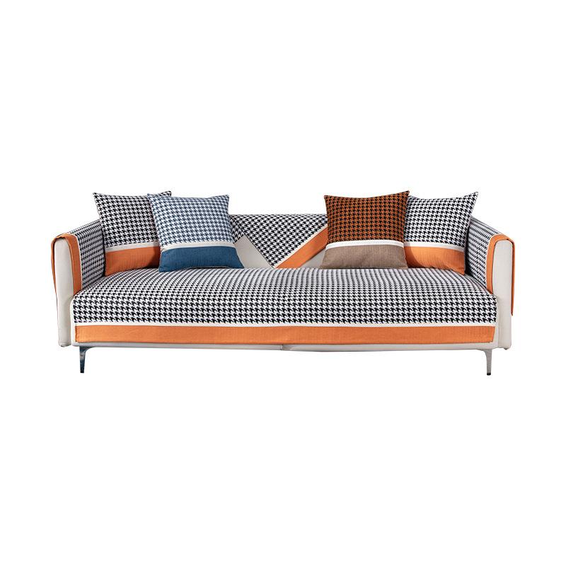 Chenille Sofa Cushion Four Seasons Universal Non-Slip High-End Sofa Cover Nordic Mat Light Luxury Houndstooth Cover Towel