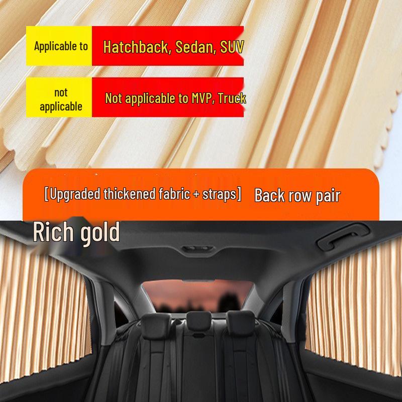 Car Magnetic Sunshade: Heat Insulating, UV Protecting, Universal Fit Inner Window Curtain