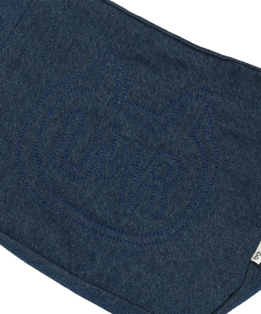 Lmr Stitch Point Denim Padded Crossbody Bag Blue