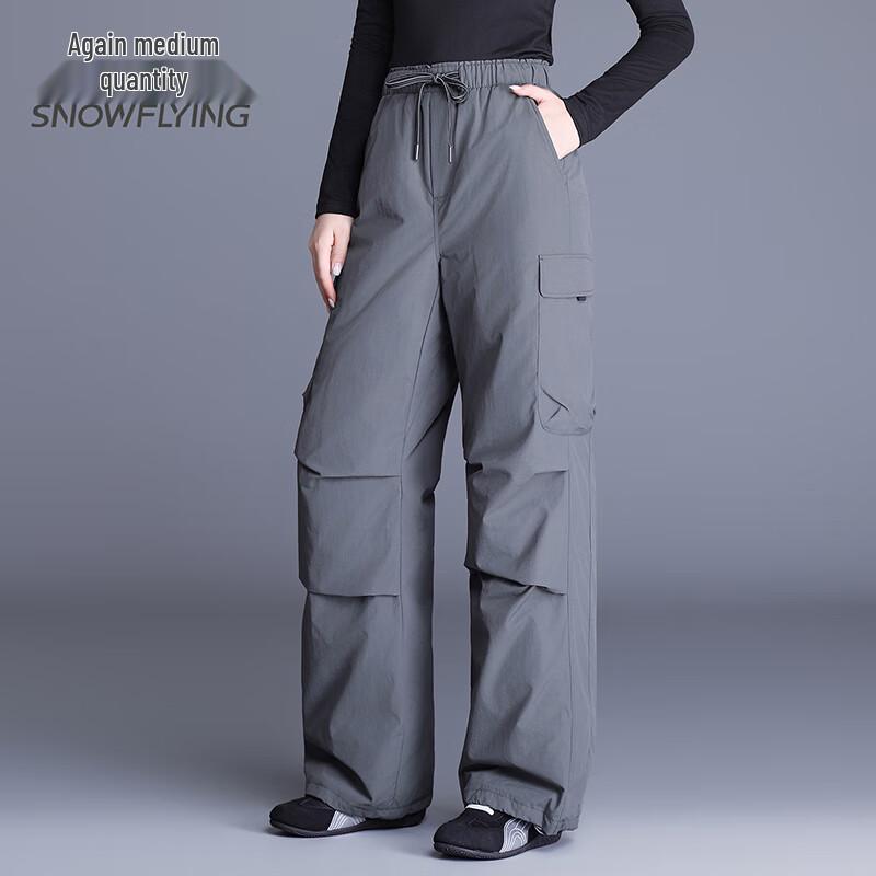 SNOWFLYING Unisex Straight-Leg Duck Down Pants