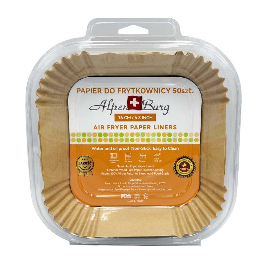 PAPER INSERT FOR FRYER SQUARE 16x16cm 50pcs ALPENBURG