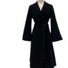 [Small waist] Black waist hourglass double-sided wool coat pear-shaped long tall man autumn and winter