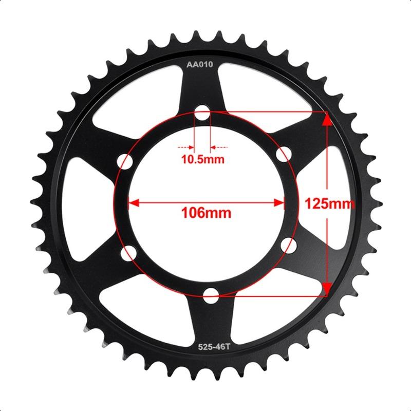 525-16T 525 46T Front Sprocket Gear Wheel for Triumph 660 Street Triple 765 Street Triple R
