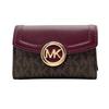 Used Michael Kors Key holder  MK signature CarmenKey holder  Brown/wine-red PVC/leather Women