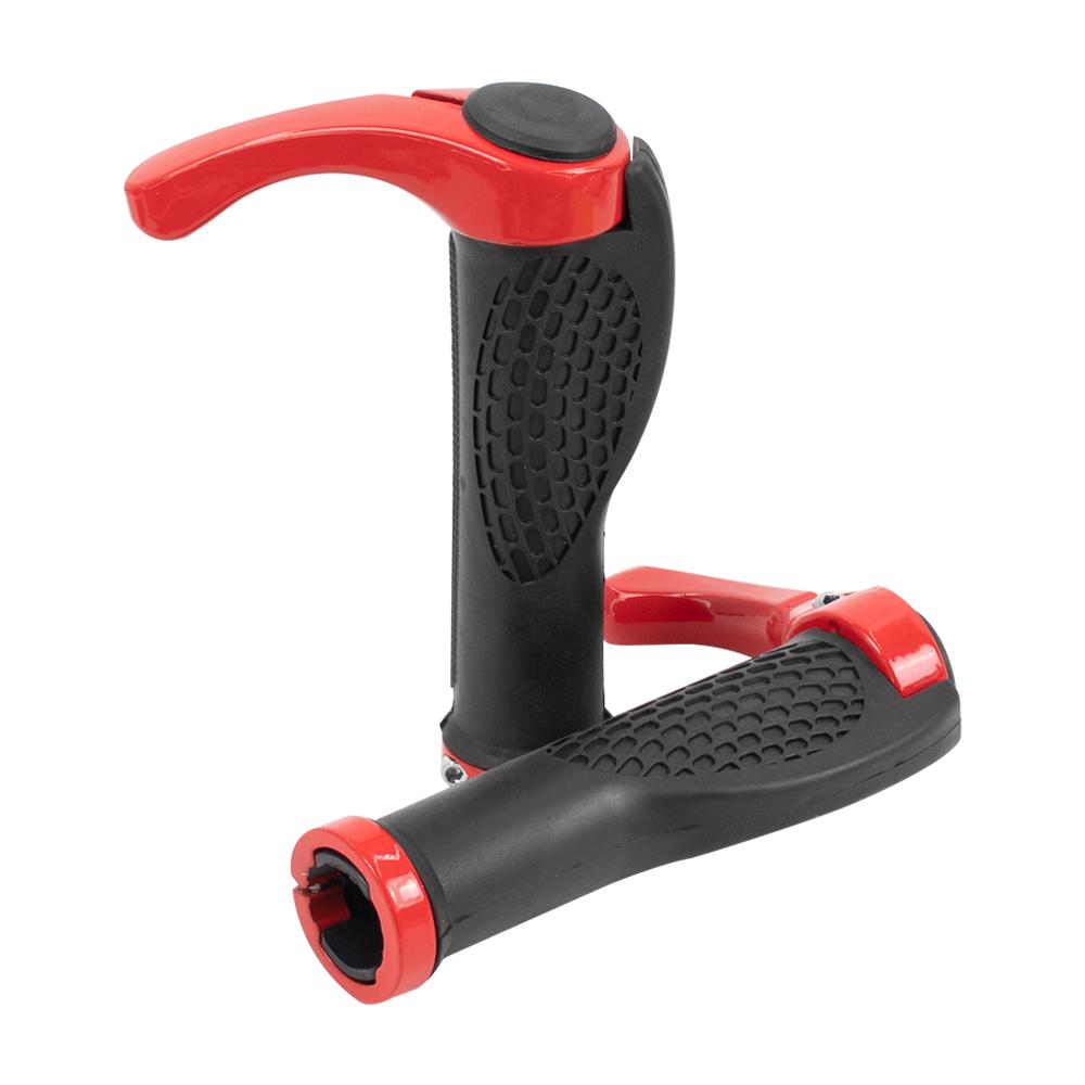 Electric Scooter Rubber Handlebar Grip Ergonomic Anti Skid Lock On Handle Cover Aluminum Alloy for Kaabo Wolf Modifited Parts