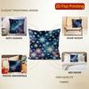 2D Cosmic Starry Night Pillow Covers For Home Pattern Cushion Cover Suitable For Sofa Bedroom Car Pillow Cover