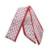 Red Floral Silk Hair Scarf & Bag Ribbon