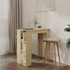 Day and Night - Day and Night Bar Table with Sonoma Oak Plywood Shelf 102x50x103.5 Cm