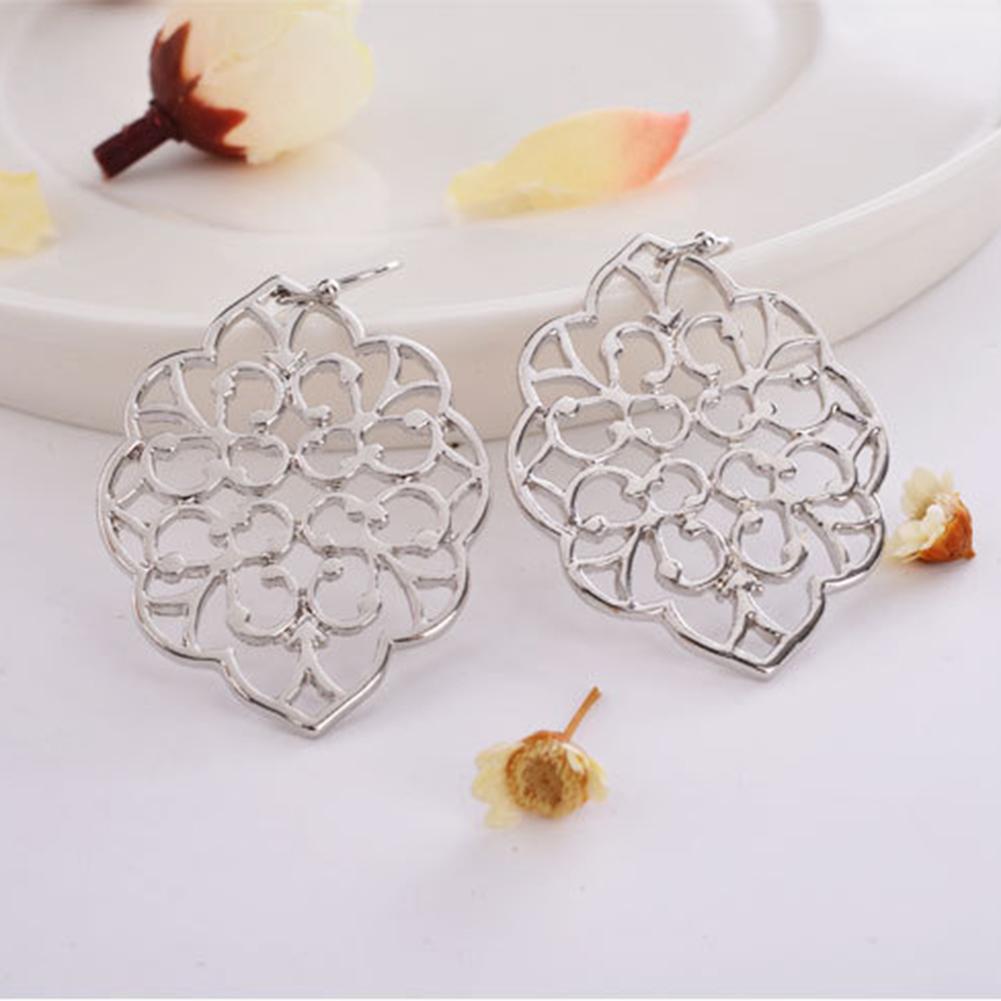 Women Chic Bohemian Style Wedding Party Openwork Earrings Fashion Jewelry Set