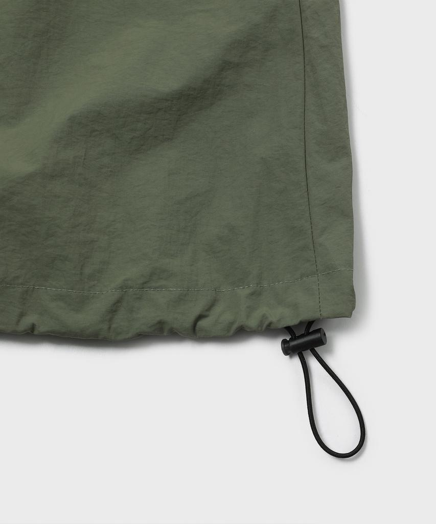 Slow Record House Nylon Cargo Mini Skirt_Khaki