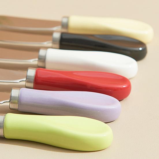 Scraper Wide Smooth Cutter Apply Jam Evenly Spreader Colorful Macaron Handle Kitchen Tool for Cheese Butter Jam