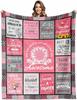 VMREAYR Awesome Blanket Get Well Gift for Women X Inspirational Throw Blanket Encouragement Present