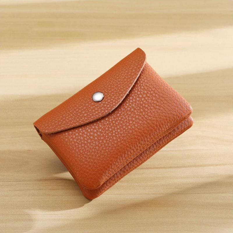 Kadınlar için Üst Katman İnek Derisi Madeni Para Kesesi Yeni Hakiki Deri Anahtarlık Kartlık Madeni Para Cüzdanı