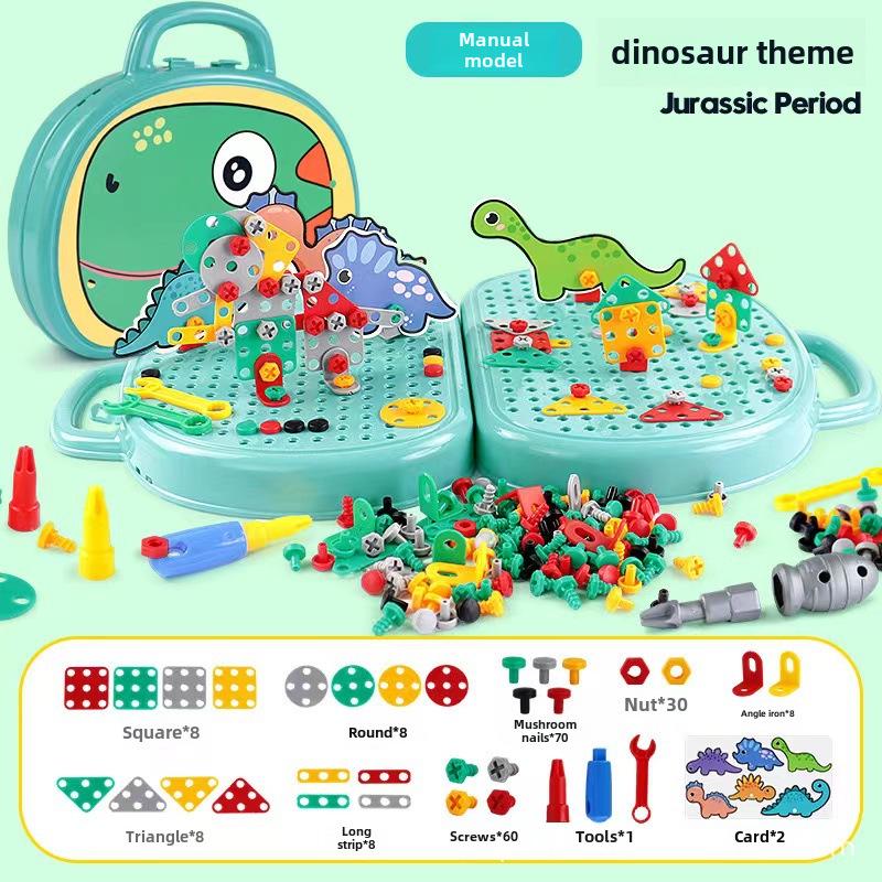 Assembly Toolbox for Kids: Electric Drill & Screwdriver Set with Disassemblable Screws