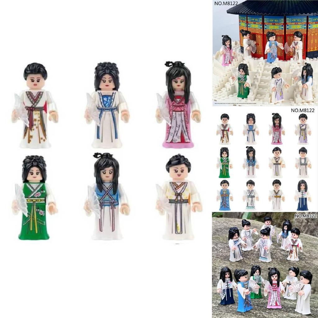 Girls Hanfu Chinese Elements Building Blocks Set For Creative Play And Educational Fun
