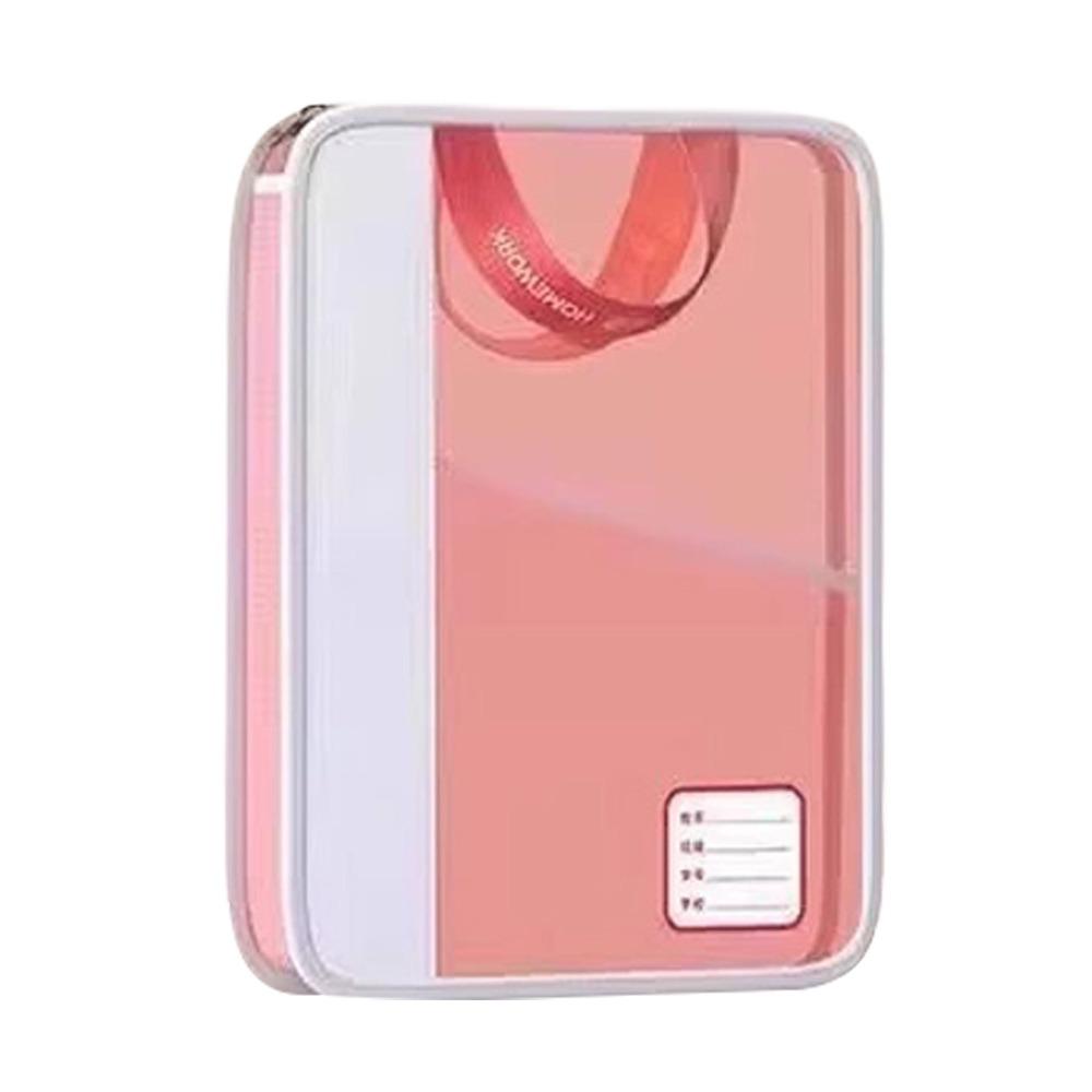 Hand-held Transparent Document Bag Double Handed Subject Classification Bag School Organization