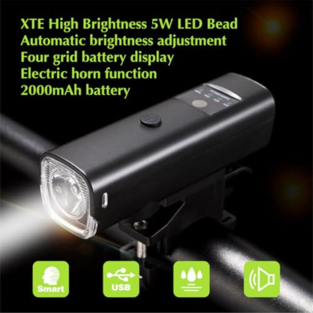 Rainproof Design Bicycle Front Rear  Light High-pitch Warning Taillight Light Bike Lamp  Mountain
