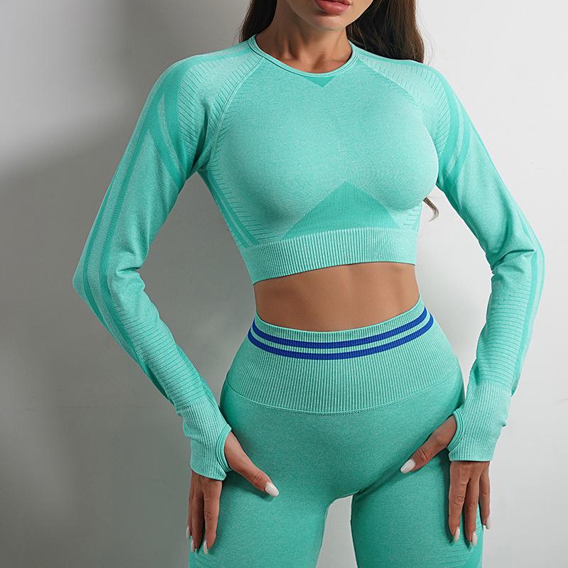 European & American Five-Piece Yoga Set: Shorts, Short-Sleeve, Long-Sleeve, Trousers, Bra, Vest
