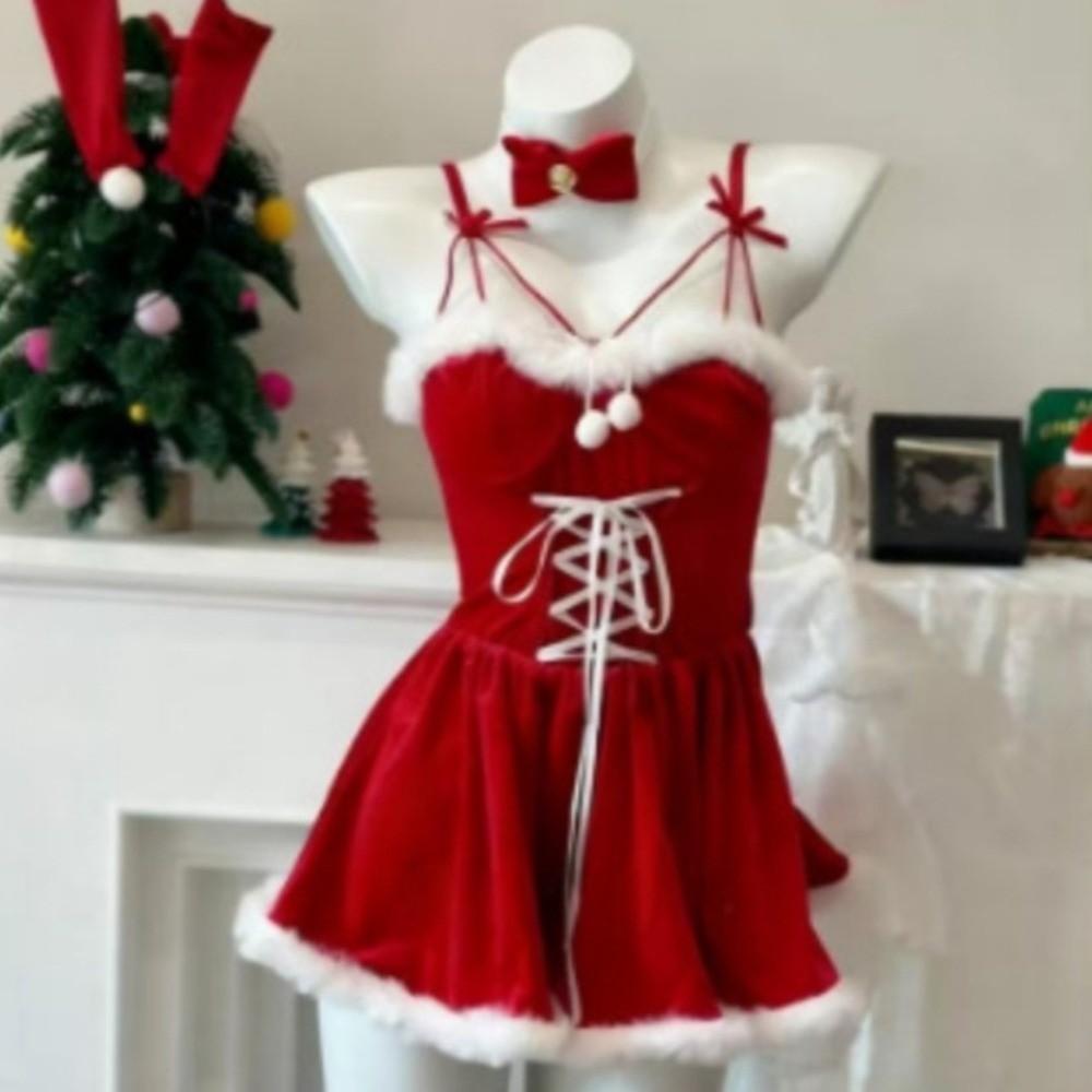 Short Dress Christmas Bunny Girl Costume Tight Fitting Christmas Uniform Cosplay Event