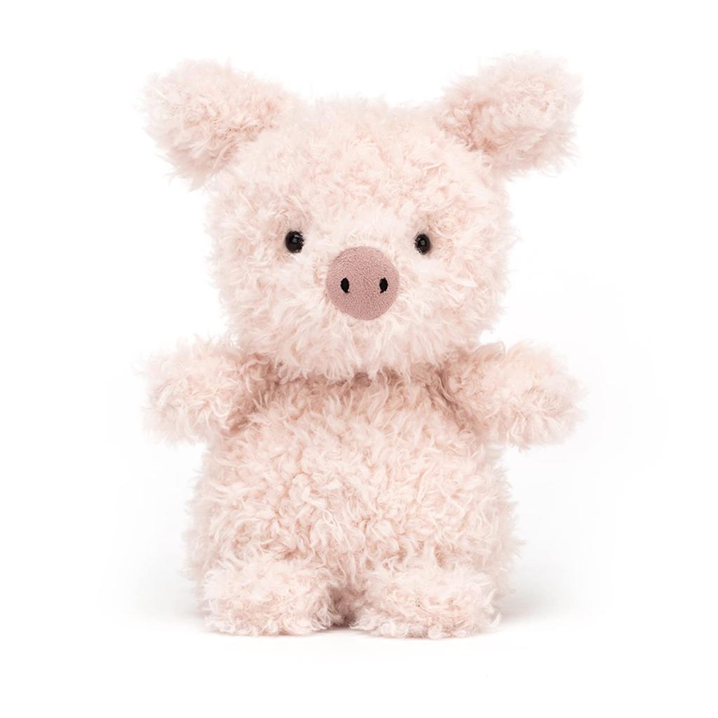 Jellycat Little Pig Plush Toy 7" - Farmhouse Stuffed Animal - Classic Kids Gift
