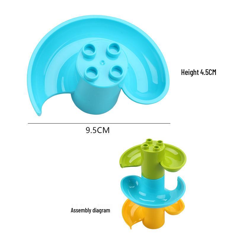 Leqiao Tiangong Giraffe & Crocodile Track Playset with Slide & Piano Assembly