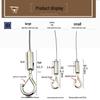 Thickened Stainless Steel Wire Sling with Double Safety Hooks