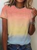Women'S Casual Short Sleeve T-Shirt - Relaxed Fit Round Ne