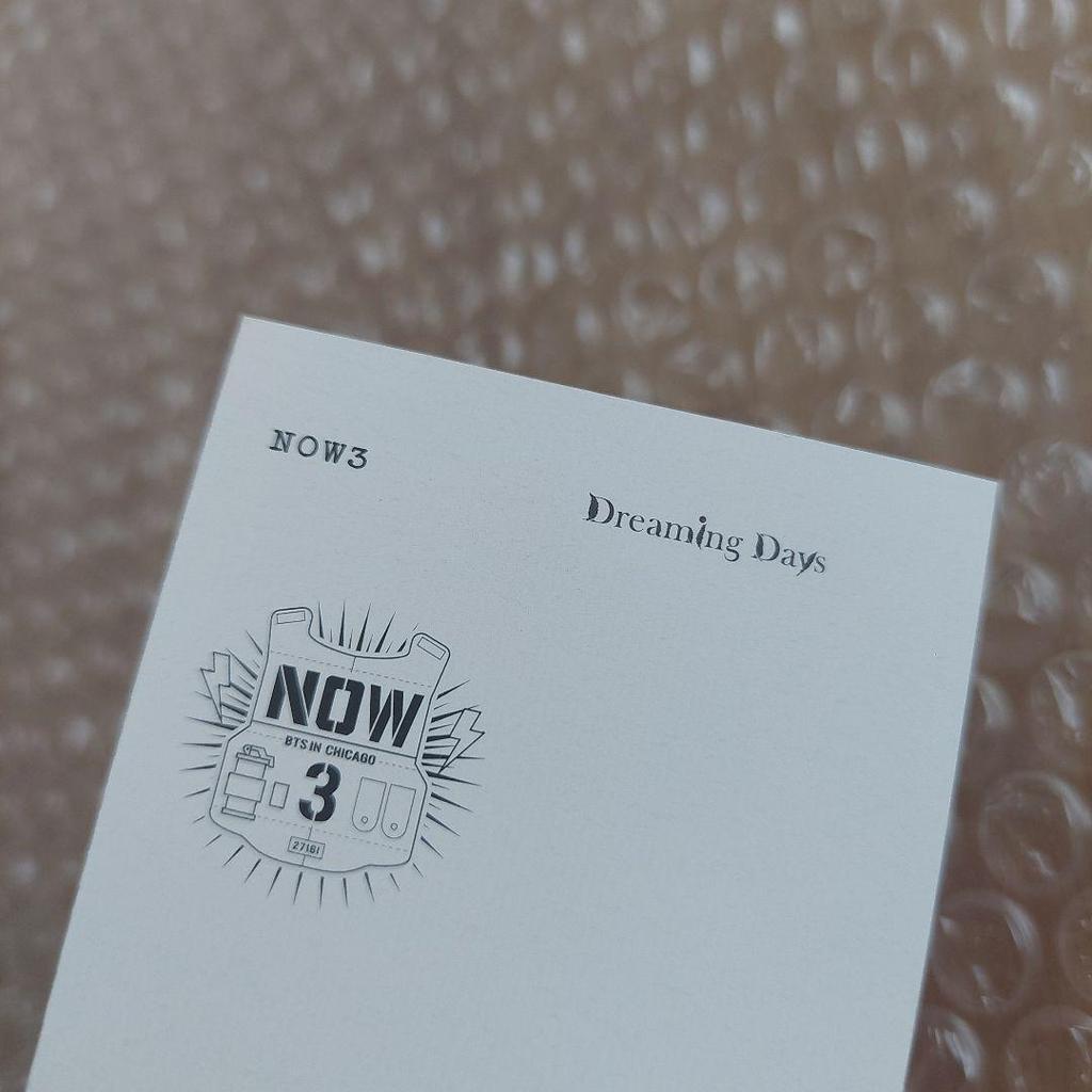 [USED] BTS NOW3 Trading Card Official