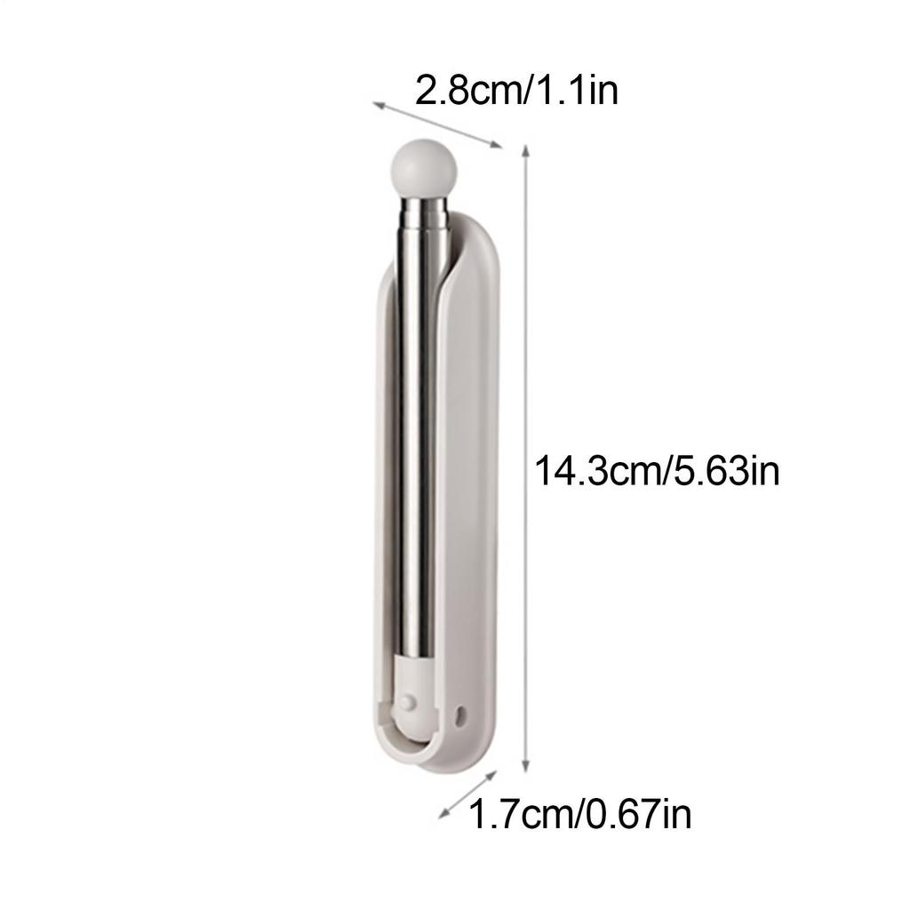 Clothes Hanger Organizer Wall Mounted Clothes Hanger Storage Retractable Hanger Holder Stand Space Saving Clips Clothing Storage