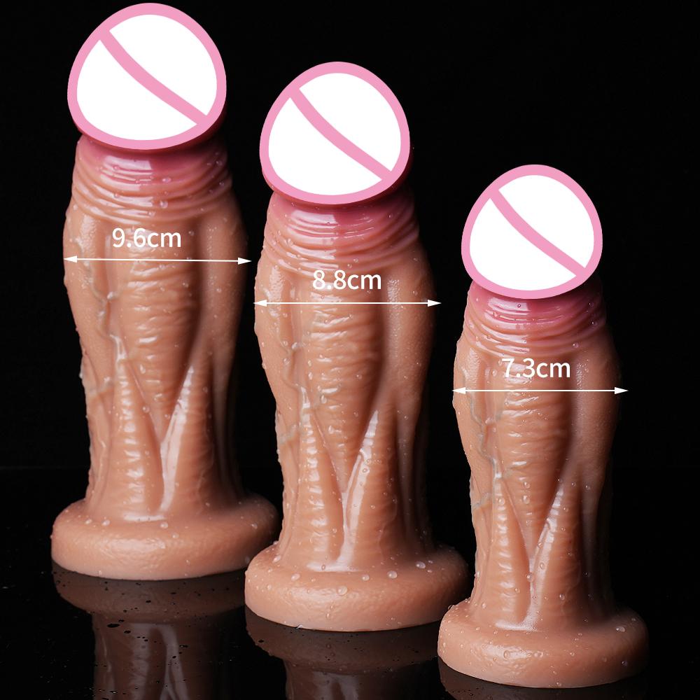 Huge Thick Realistic Dildo Big Penis Double Penetration Anal Plug Vagina Masturbator Fake Dick Dildos Adult Sex Toys for Women