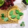 40pcs Green Leaf Shape Self-Adhesive Plant Clips,Durable ABS Plastic Reusable & Weatherproof, Ideal for Garden Vines Plant Stand